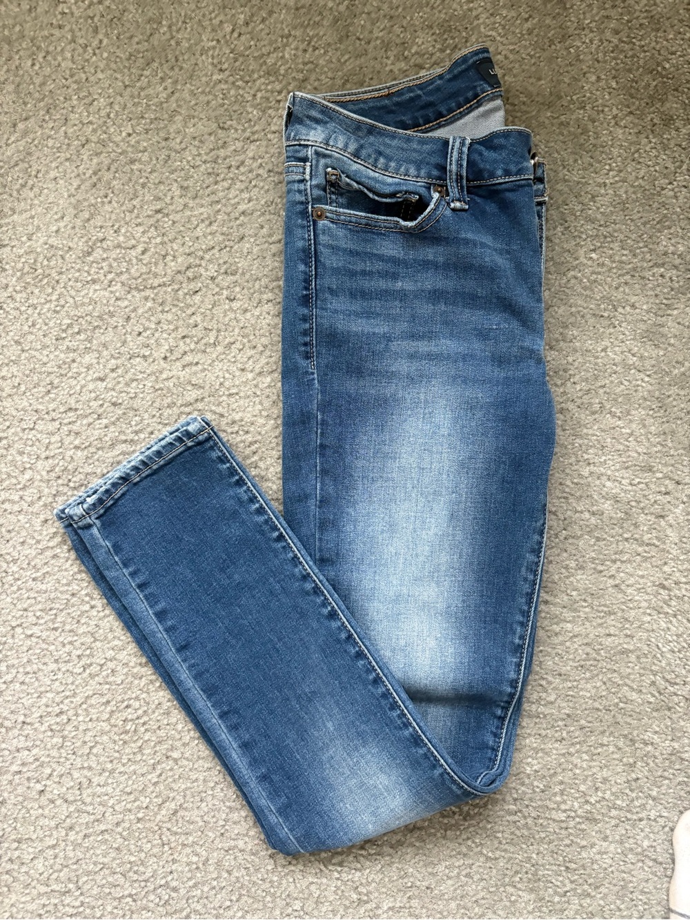 Lucky Brand Womens Blue Skinny Ankle Jeans